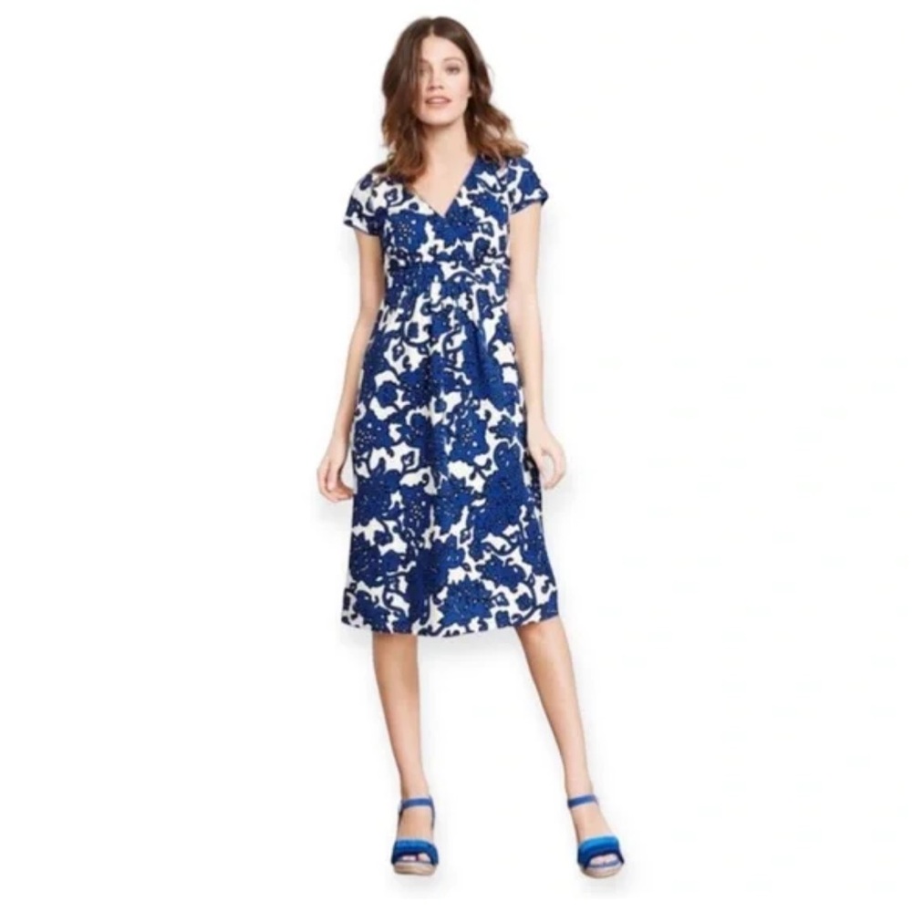 Boden Blue Vine Jersey Dress